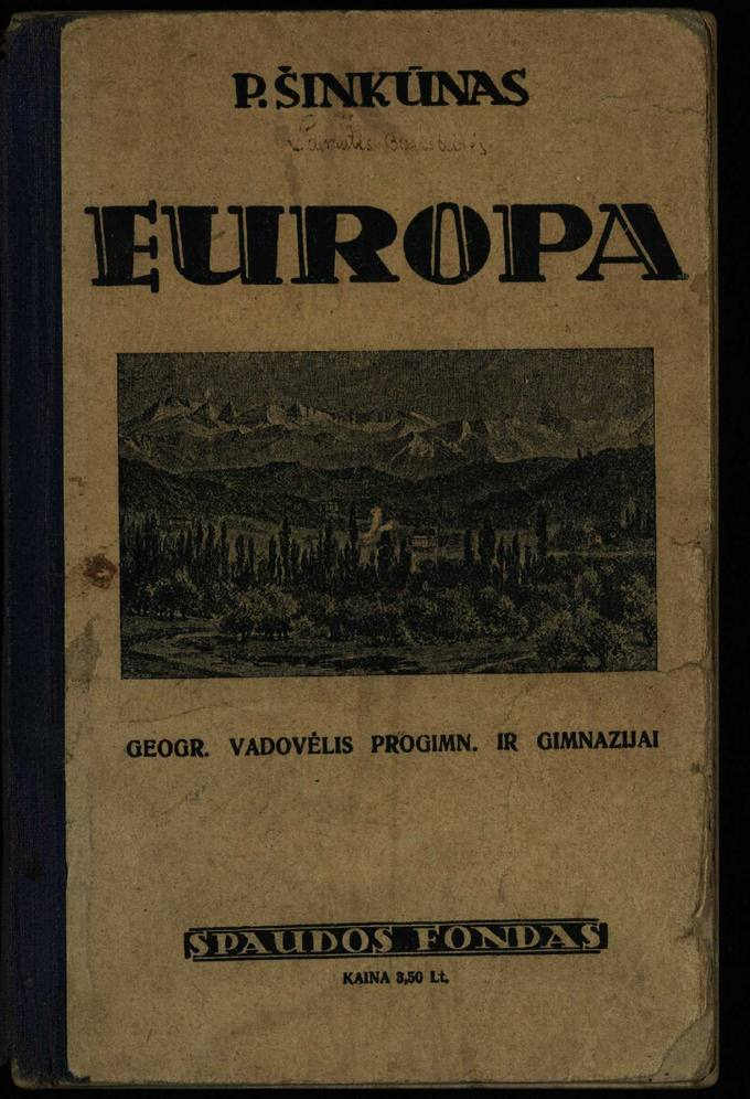 Europa : geografijos vadovėlis progimnazijai ir gimnazijai 